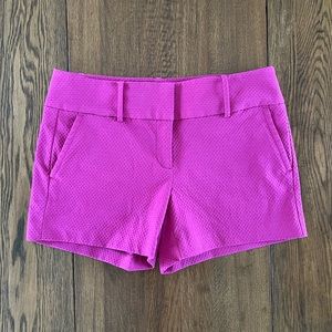 Ann Taylor Women’s Modern Jacquard Shorts in Hot Pink Fuchsia, size 6